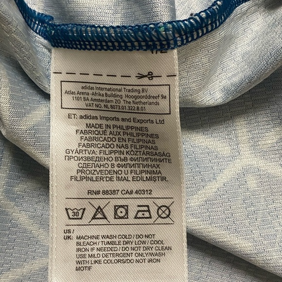 Adidas All Over Print Tank Top Men’s Size M Sport Performance Trefoil.good Condi - Picture 6 of 7